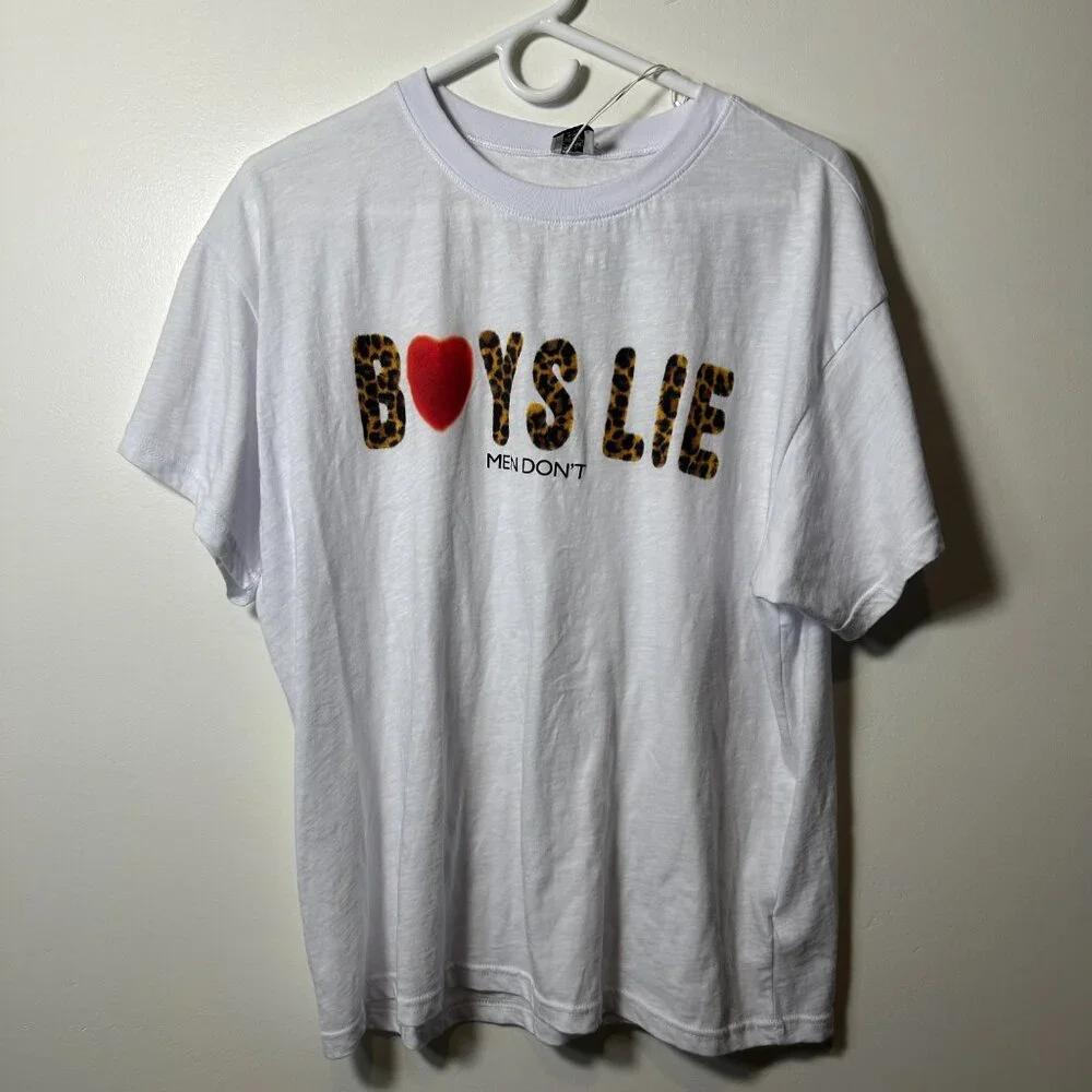 Boys Lie Caitlyn Coded Boyfriend T-Shirt Size S/M - Picture 1 of 8